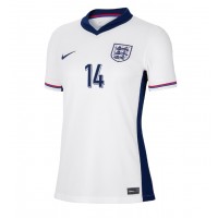 Camiseta Inglaterra Ezri Konsa #14 Primera Equipación Replica Eurocopa 2024 para mujer mangas cortas